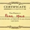 pearl mala certificate