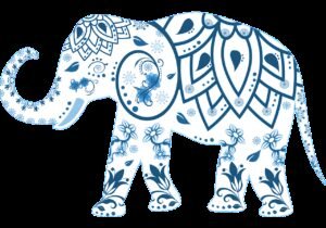 elephant, decorated, animal