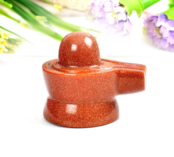 gangtarang orange sunstone shivling puja articles