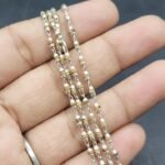 WHITE TULSI MALA by Gangtarang®: In Silver capping 54+1 Beads