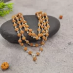 RUDRAKSHA MALA in Pure Silver 8mm by Gangtarang®: 54+1 Beads | Original & Certified for Jaap and Men/Women Wearing SIZE-8mm