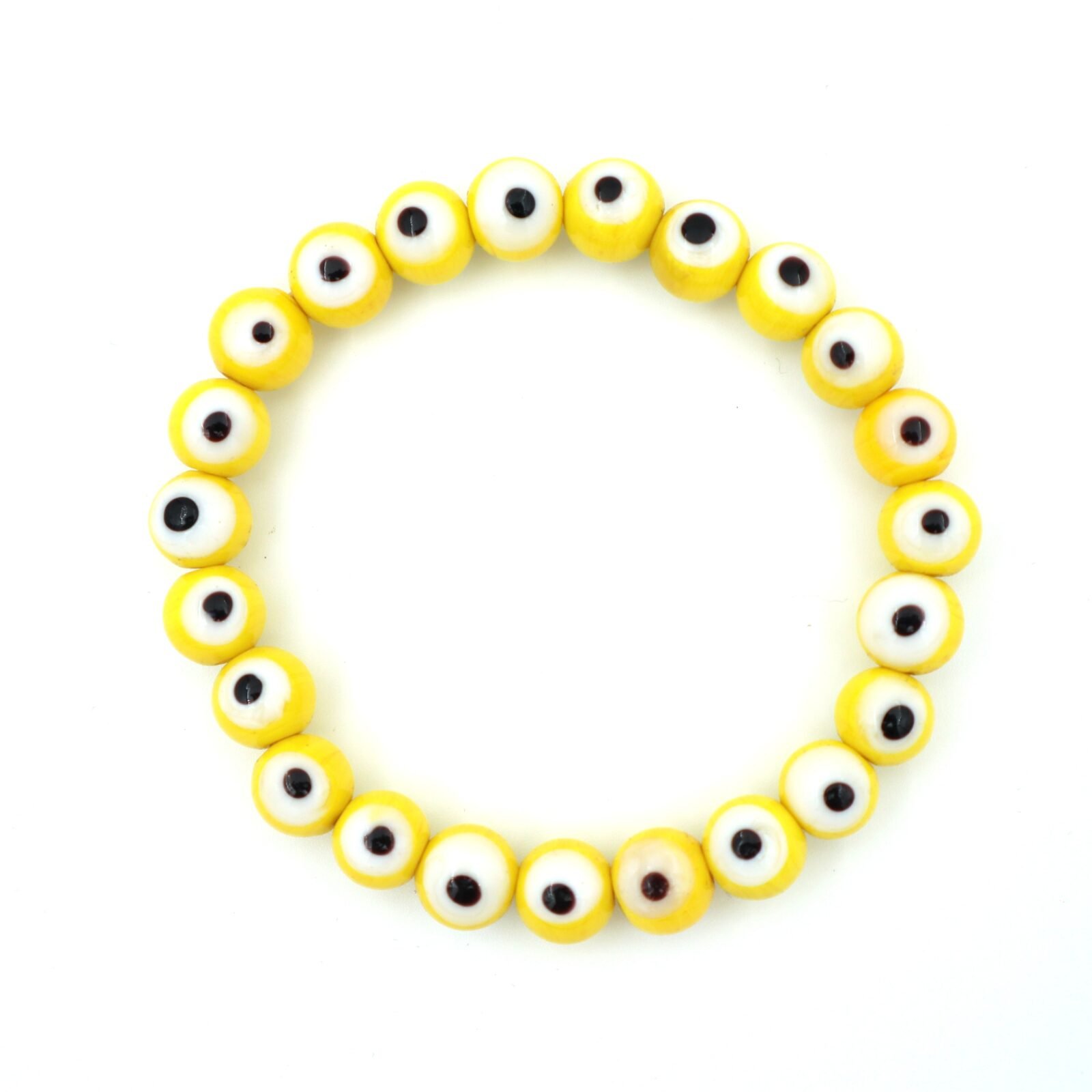 YELLOW EVIL EYE BRACELET by Gangtarang® with Lab Certificate - Image 3