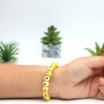YELLOW EVIL EYE BRACELET by Gangtarang® with Lab Certificate