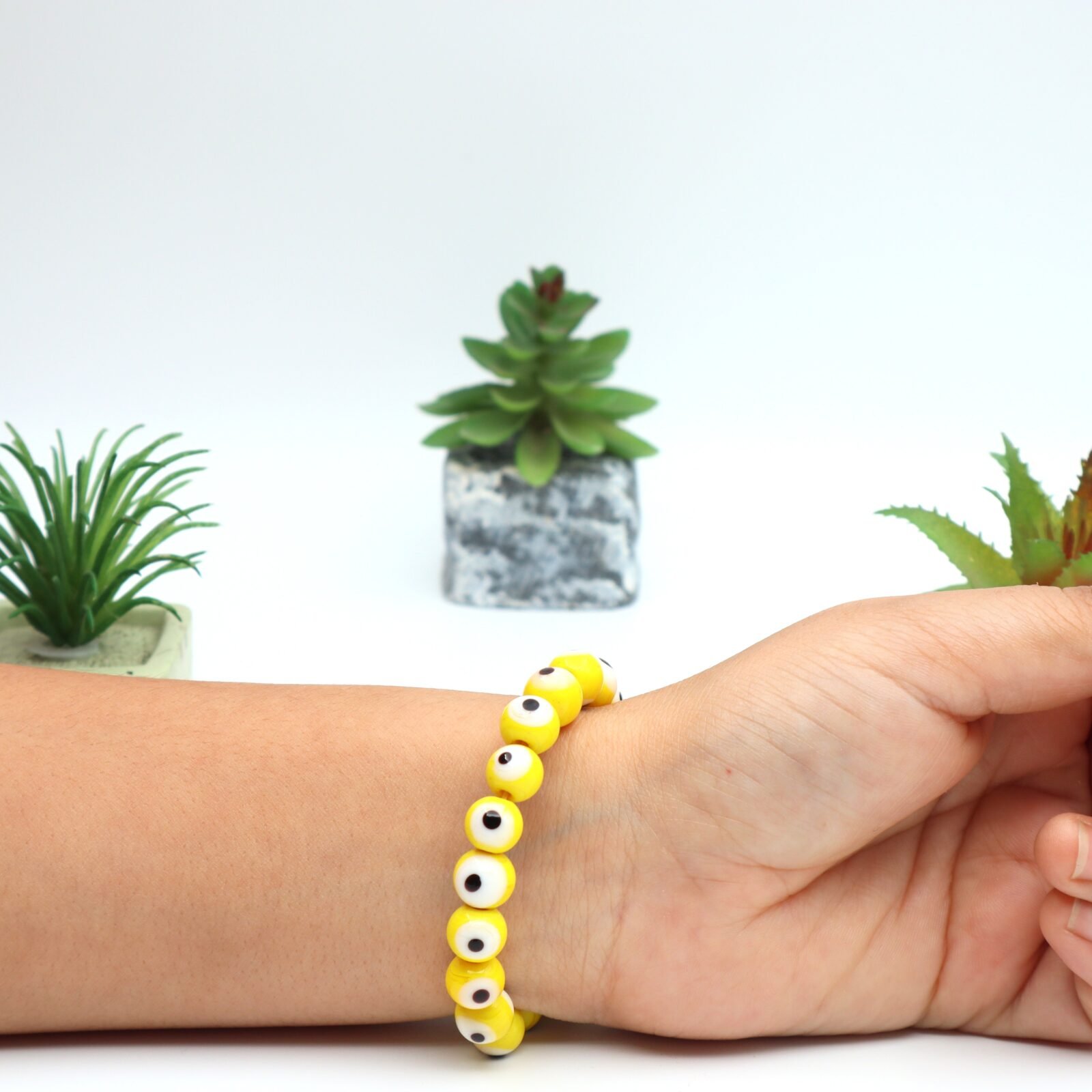 YELLOW EVIL EYE BRACELET