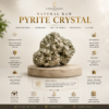 pyrite crystal stone infographics