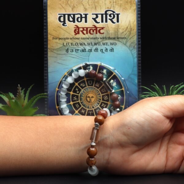 TAURUS ( वृषभ ) RASHI BRACELET by Gangtarang® with Lab Certificate