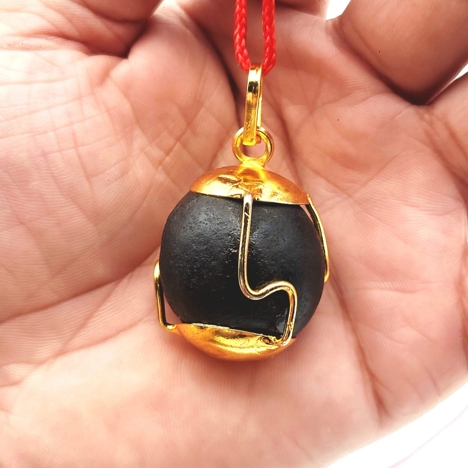 SHALIGRAM SHILA PENDANT in Brass by Gangtarang™ - Image 6