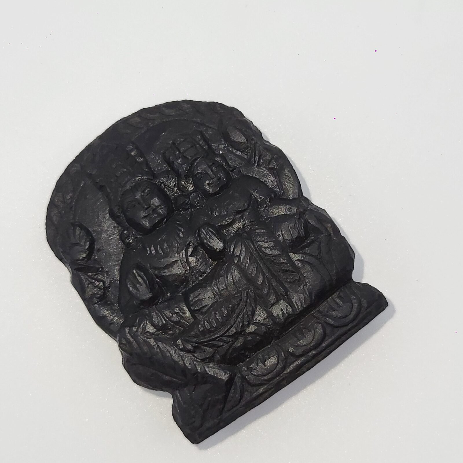 LAKSHMI NARAYAN CARVED ON REAL SHALIGRAM (100% NATURAL SUDARSHAN) - Image 5