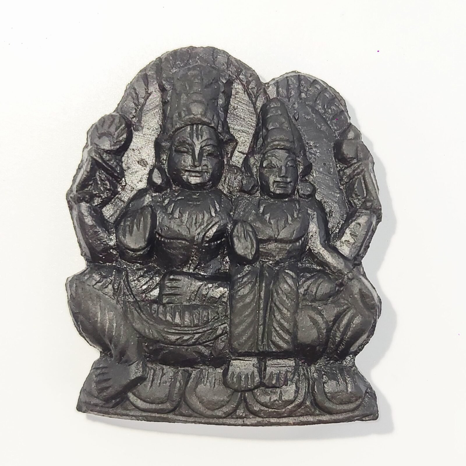 ADVAIT LAKSHMI NARAYAN CARVED ON REAL SHALIGRAM (100% NATURAL SUDARSHAN) - Image 3