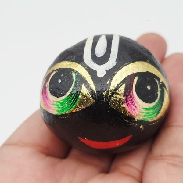 KRISHNA FACE SHALIGRAM | PAINTED SHILA by Gangtarang™