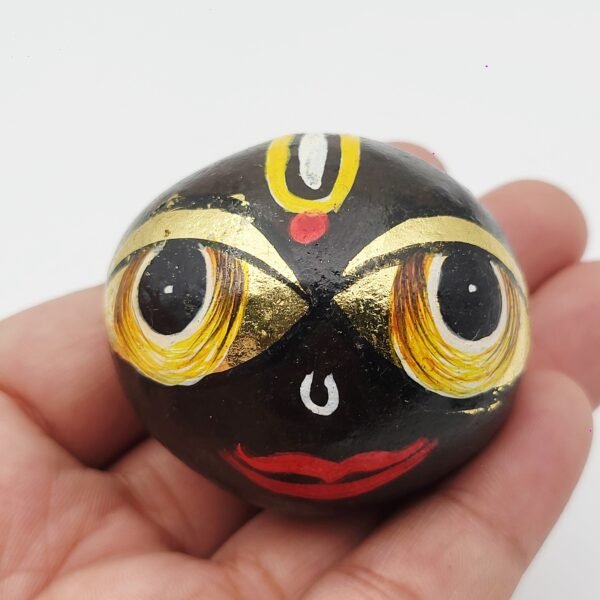 KRISHNA FACE SHALIGRAM | PAINTED SHILA by Gangtarang™