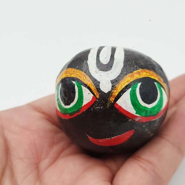 KRISHNA FACE SHALIGRAM | PAINTED SHILA by Gangtarang™