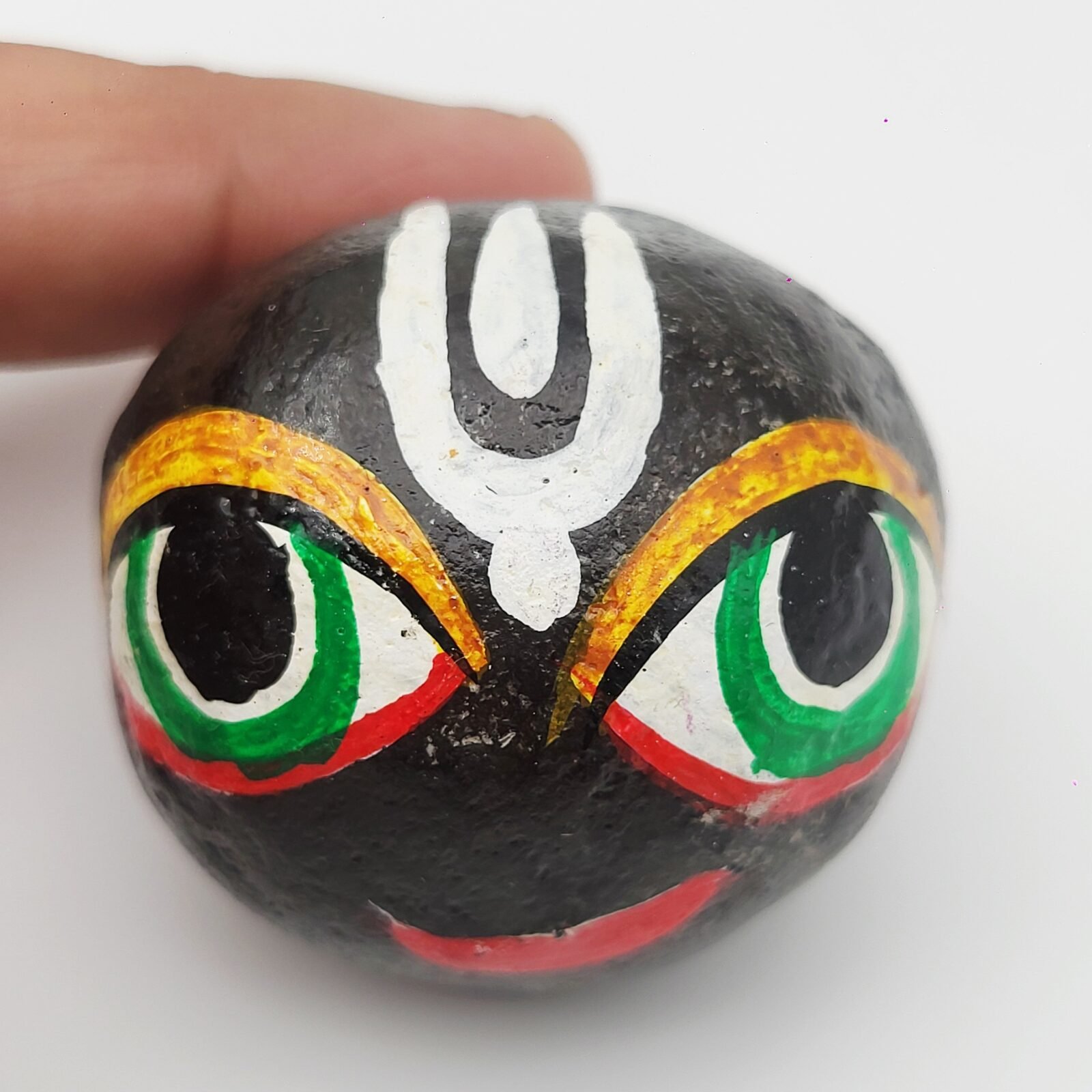 KRISHNA FACE SHALIGRAM | PAINTED SHILA by Gangtarang™ - Image 3
