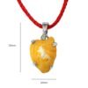 yellow machh mani pendant