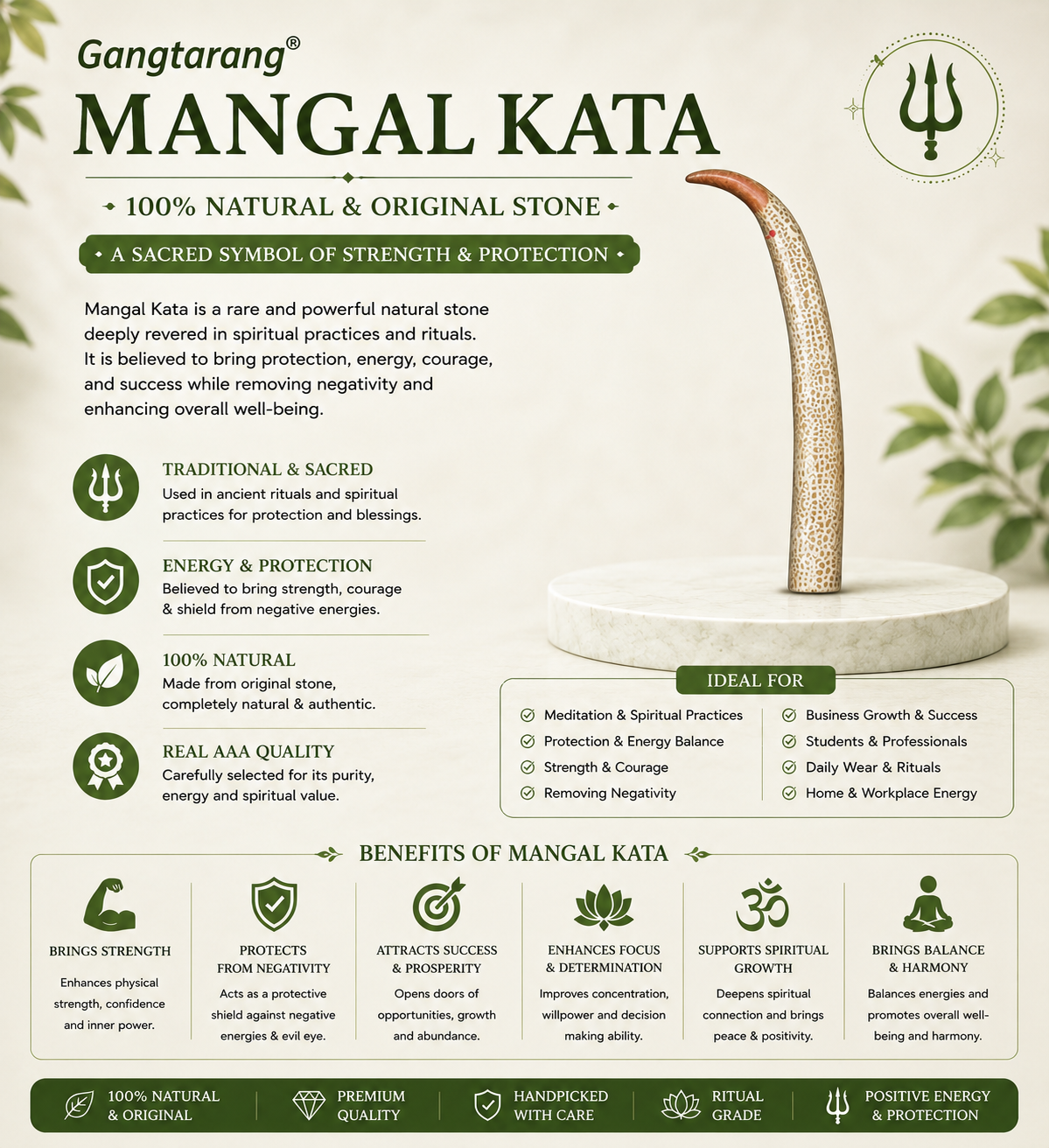 NATURAL MANGAL KATA by Gangtarang® - Govt Lab Certified 2 mangal kata infographics