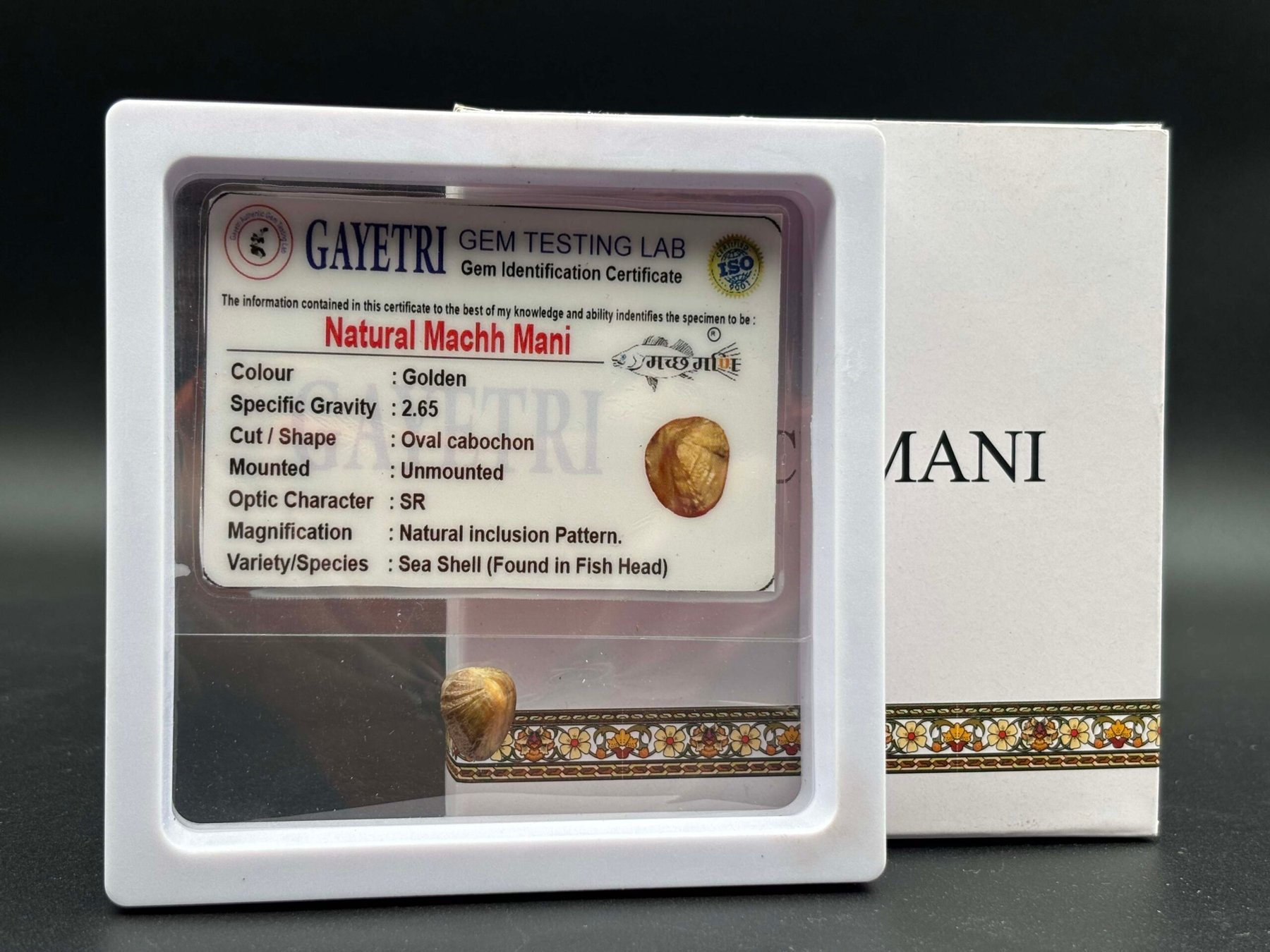 NATURAL MACHH MANI by Gangtarang® - Govt Lab Certified 4 machh mani