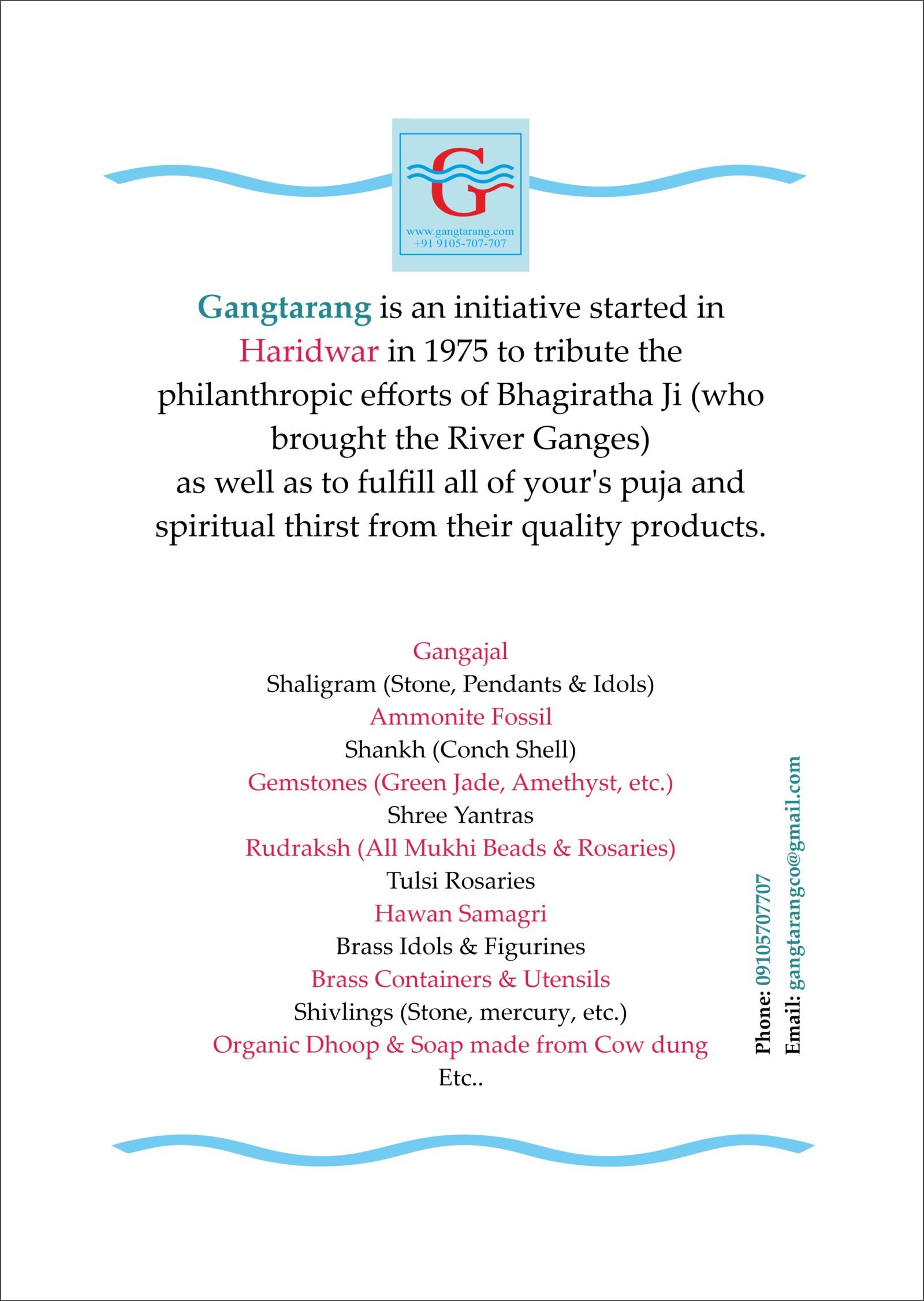 gangtarang puja store online